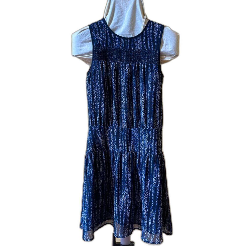 MICHAEL Michael Kors Sleeveless Blue Print Flowy Summer Dress Size 0